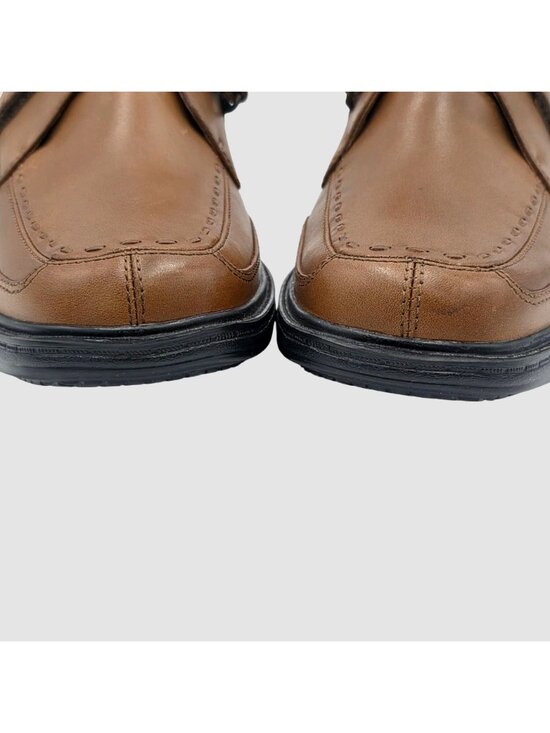 NEW Dr. Comfort Brown Leather Men 9.5W Therapeutic Dress Shoe Lightweight Loafer main image 5